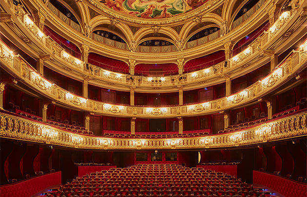 Vue intérieur du théâtre de l'Odéon